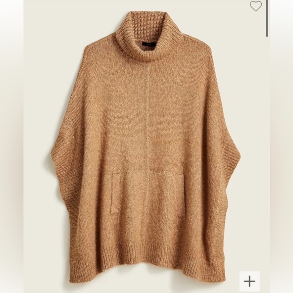 J.Crew Relaxed Turtleneck Poncho Size: M/L - Picture 1 of 10